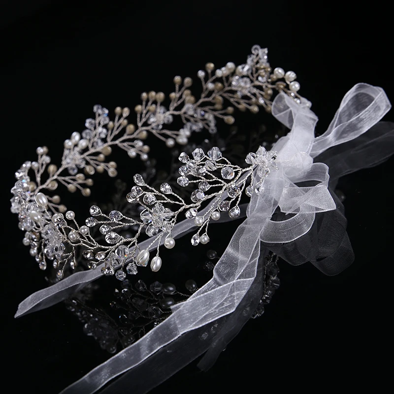 Silver Color Crystal Bride Long Headbands Hair Jewelry For Best Handmade Pearl Rhinestones Hairwear Wedding Hair Accessories
Silver Color Crystal Bride Long Headbands Hair Jewelry For Best Handmade Pearl Rhinestones Hairwear Wedding Hair Accessories