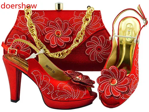 doershow nice-looking Italian Shoes and bag to match good quality New Fashion red color shoes and bag set For lady!SH1-23
doershow nice-looking Italian Shoes and bag to match good quality New Fashion red color shoes and bag set For lady!SH1-23