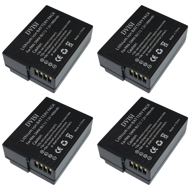 4x DMW-BLC12 DMW BLC12PP BLC12E BLC12 BP DC12 DC12U BP-DC12 Battery for Panasonic DMC GH2 G5 G6 G7 V-LUX4 DMC-GH2 FZ200 FZ1000
4x DMW-BLC12 DMW BLC12PP BLC12E BLC12 BP DC12 DC12U BP-DC12 Battery for Panasonic DMC GH2 G5 G6 G7 V-LUX4 DMC-GH2 FZ200 FZ1000
