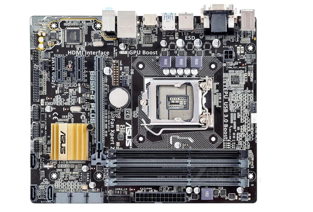 Фото Оригинальная материнская плата для ASUS B85M G PLUS DDR3 LGA 1150 i7 i5 i3 32G SATA3 UBS3.0 B85 десктопная