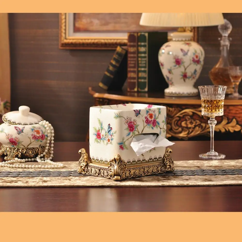 Sales of European Home Furnishing creative ceramics multifunctional tissue box box ceramic crafts wedding decoration
Sales of European Home Furnishing creative ceramics multifunctional tissue box box ceramic crafts wedding decoration