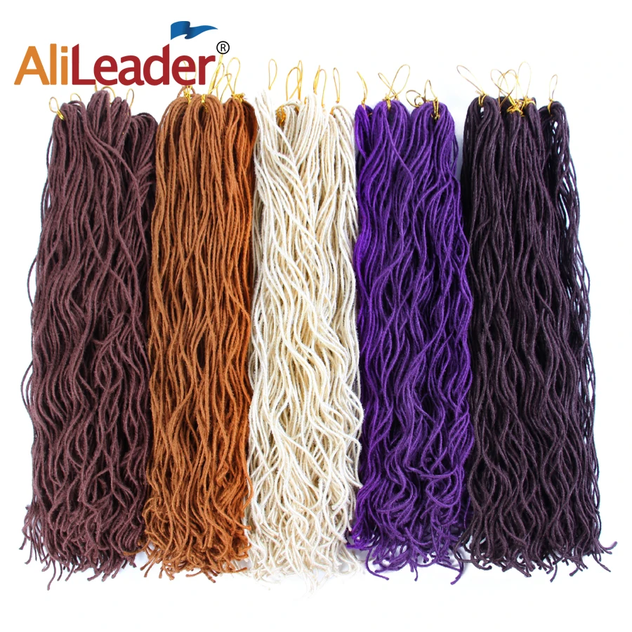 AliLeader 20 "Мягкие/волнистые Faux Locs Curly синтетические волосы Loc для наращивания