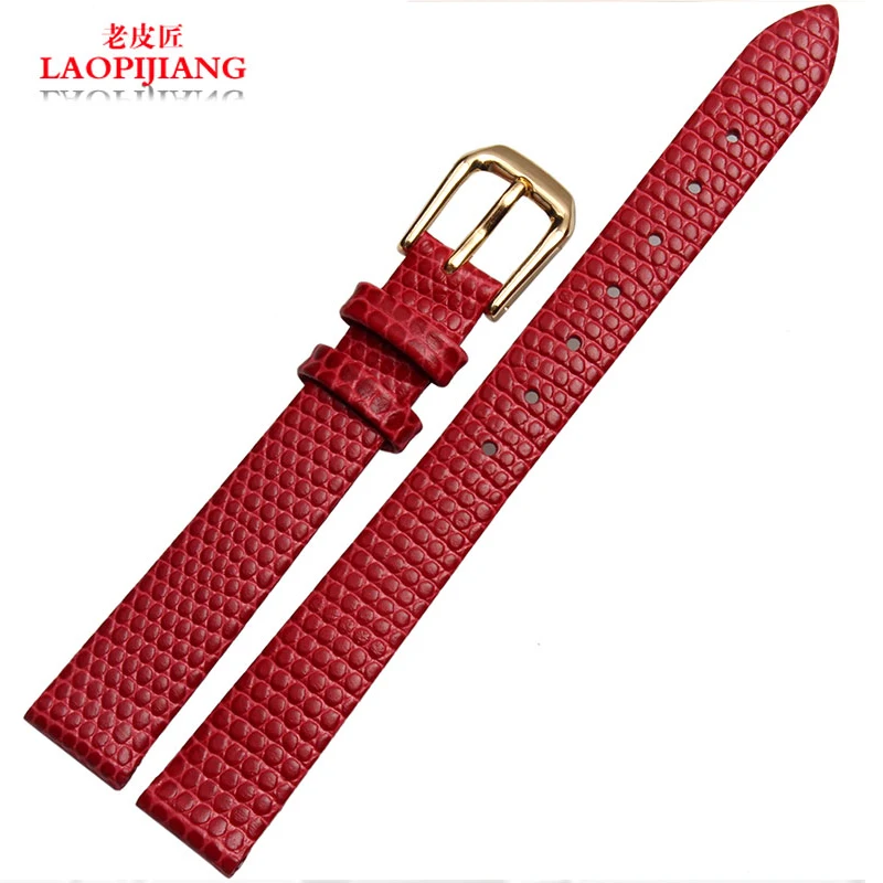 Laopijiang for pretty Female thin Lizard genuine Leather watch Strap slim 10mm 12mm red fashion dress watchband bracelets
Laopijiang for pretty Female thin Lizard genuine Leather watch Strap slim 10mm 12mm red fashion dress watchband bracelets
