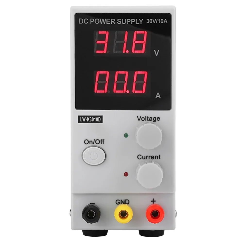 Laboratory Power Supply 0-30V 0-10A DC Power Supply Adjustable Stabilizer Switching Power Supply EU Plug
Laboratory Power Supply 0-30V 0-10A DC Power Supply Adjustable Stabilizer Switching Power Supply EU Plug
