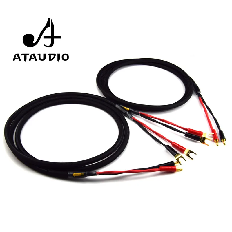 ATAUDIO One Pair Hifi Speaker Cable Spade Y plugs to Banana Plugs High Performance 4N OFC HIFI Speaker Wire
ATAUDIO One Pair Hifi Speaker Cable Spade Y plugs to Banana Plugs High Performance 4N OFC HIFI Speaker Wire