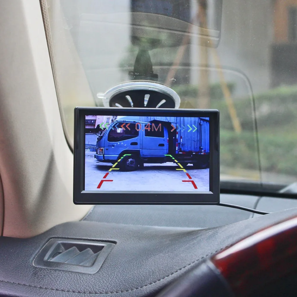 SMALUCK беспроводной 5 "цветной TFT ЖК дисплей автомобильный монитор + Видео