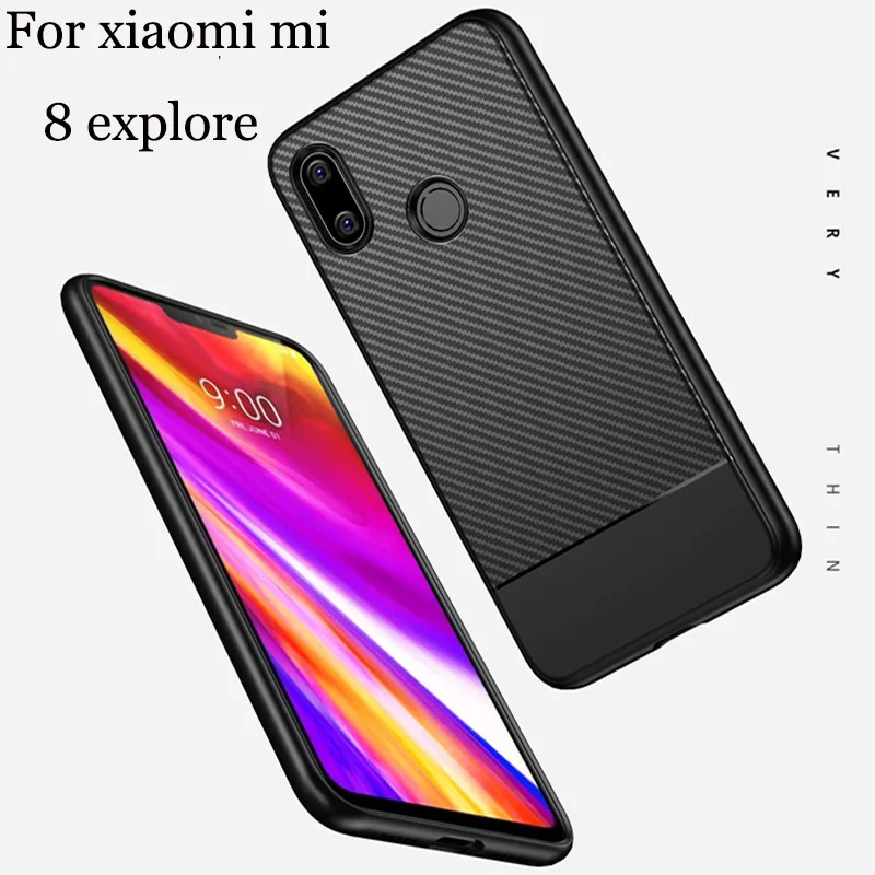 Fundas For xiaomi mi8 explore Case cover Carbon fiber TPU soft Back cover For xiaomi mi 8 explore 8explore phone Cases shell
Fundas For xiaomi mi8 explore Case cover Carbon fiber TPU soft Back cover For xiaomi mi 8 explore 8explore phone Cases shell