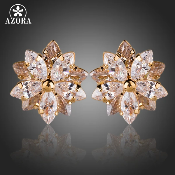 Женский цветок лотоса с 10 шт. женский высшего качества TE0139|stud earrings|earrings earringearrings