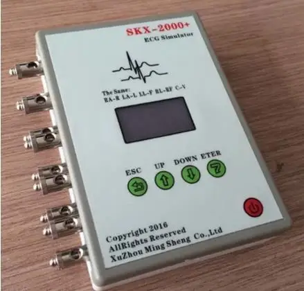 ECG Signal Generator Patient Simulator SKX-2000G+ ECG Signal Simulator Vital Signs Simulation
ECG Signal Generator Patient Simulator SKX-2000G+ ECG Signal Simulator Vital Signs Simulation