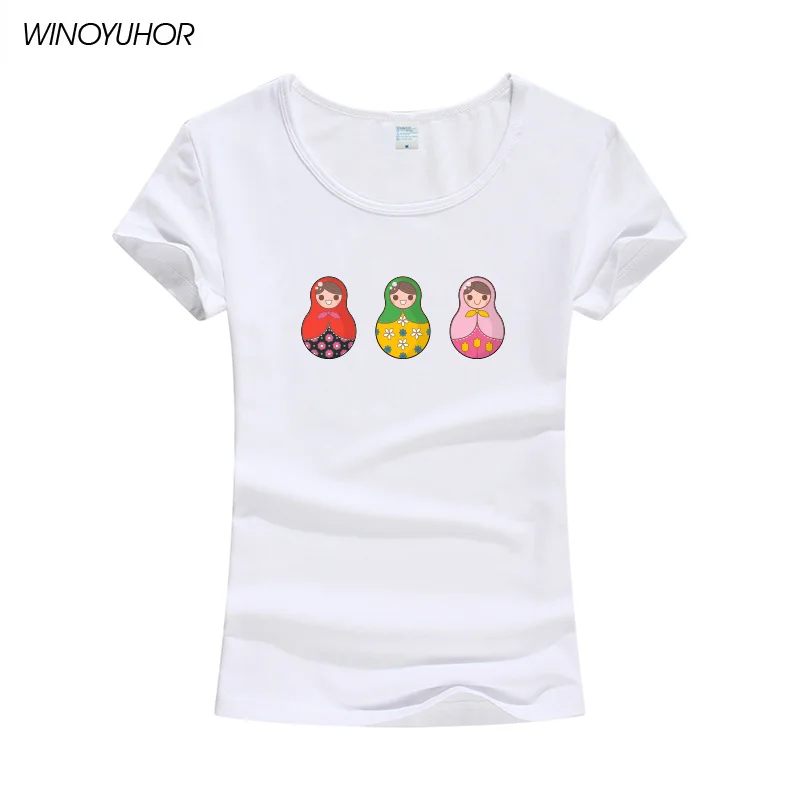 Matryoshka Russian Dolls Print T-Shirt Women Summer Fashion Short Sleeve Casual Ladies Tops Cute Girl T-Shirt Female Tees
Matryoshka Russian Dolls Print T-Shirt Women Summer Fashion Short Sleeve Casual Ladies Tops Cute Girl T-Shirt Female Tees