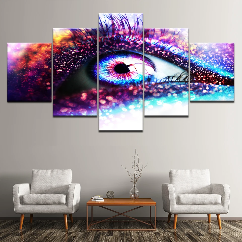 Canvas Painting A colorful eyes watch the world 5 Pieces Wall Art Painting Modular Wallpapers Poster Print Home Decor
Canvas Painting A colorful eyes watch the world 5 Pieces Wall Art Painting Modular Wallpapers Poster Print Home Decor