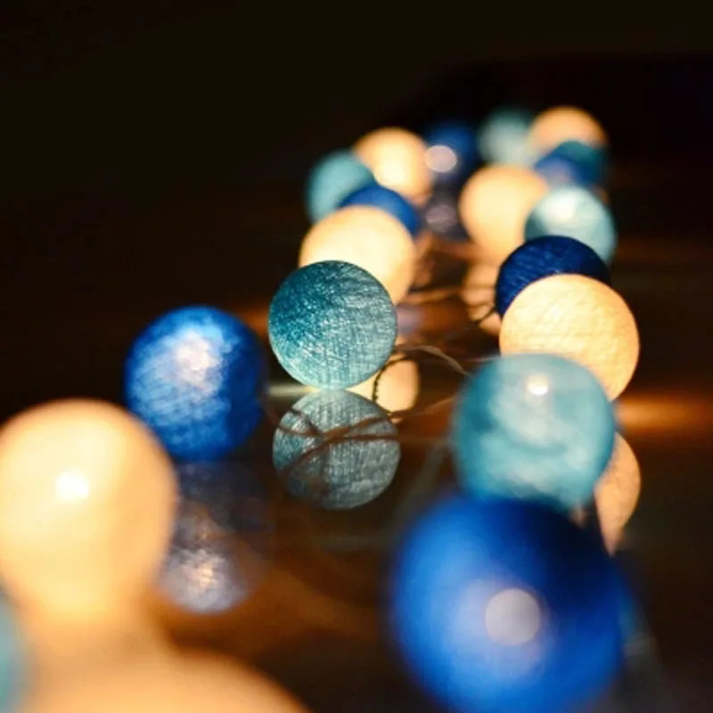 YIMIA 20/set Blue Cotton Ball Christmas Lights Outdoor LED String Fairy Lights Garland Wedding Decoration Holiday Party Lighting
YIMIA 20/set Blue Cotton Ball Christmas Lights Outdoor LED String Fairy Lights Garland Wedding Decoration Holiday Party Lighting