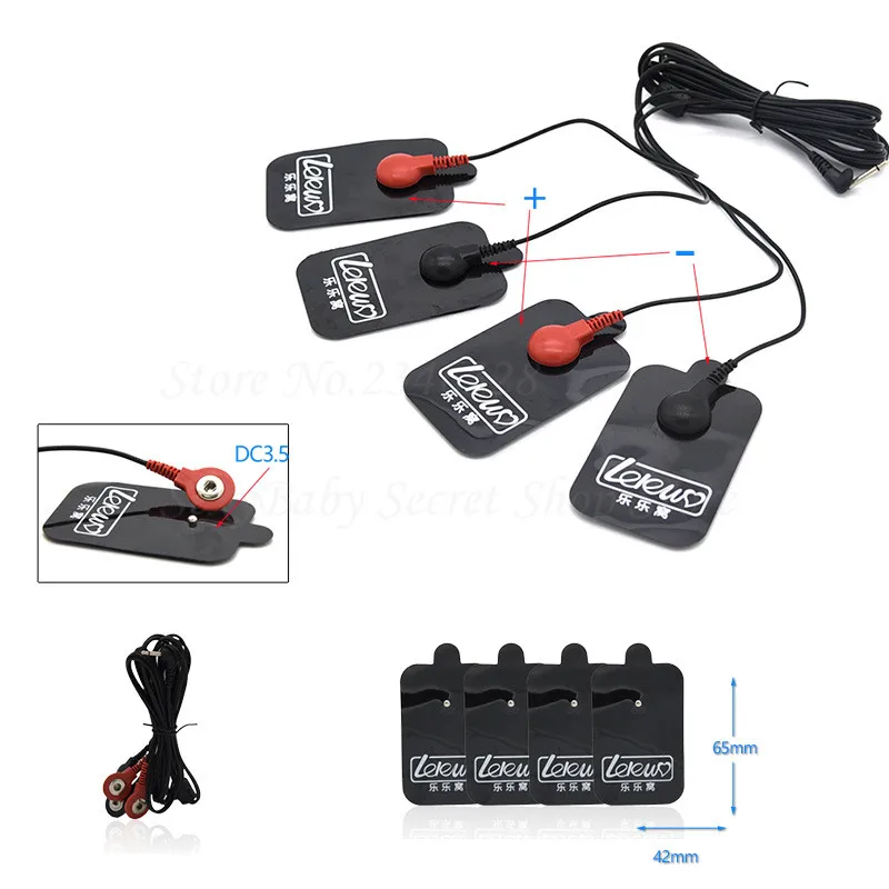 Electro Shock Kit Penis Rings Catheter Anal Plug Electric Massage Pads Sex Toys Medical Themed For Couples | Красота и здоровье