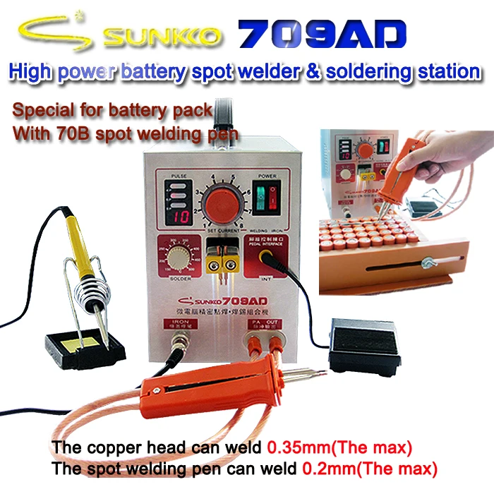 709AD Spot Welder 2.2KW High Power Battery Digital Display Mobile Soldering Spot Welder 18650 Pulse Spot Weld
709AD Spot Welder 2.2KW High Power Battery Digital Display Mobile Soldering Spot Welder 18650 Pulse Spot Weld