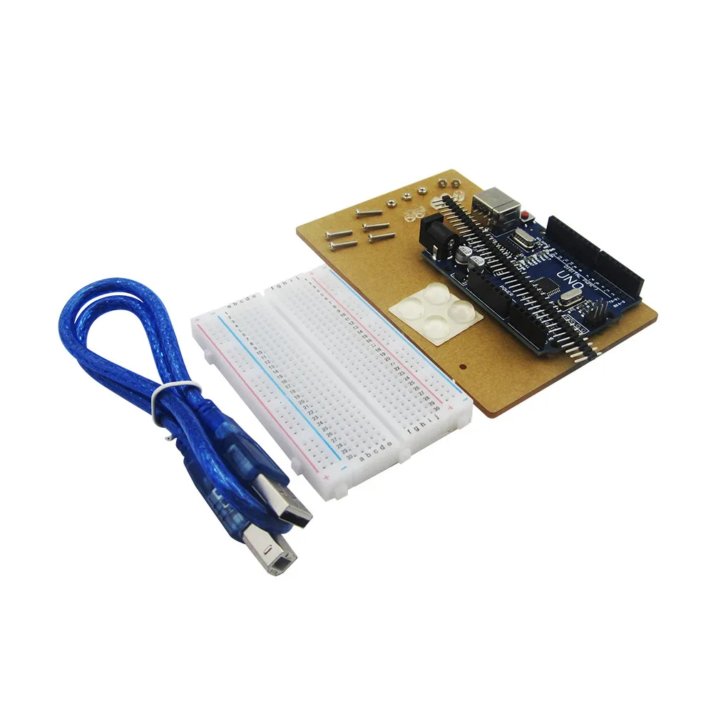 1setsUniversal Experimental Platform with UNO R3 and 400 Tie Point Breadboard and Transparent Clear Acrylic Board for
1setsUniversal Experimental Platform with UNO R3 and 400 Tie Point Breadboard and Transparent Clear Acrylic Board for