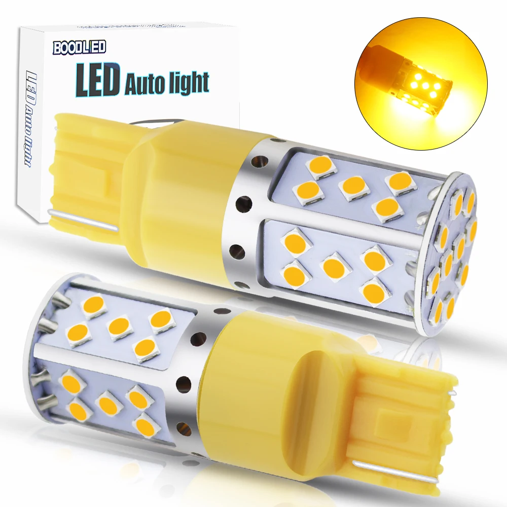 T20 7440 WY21W LED Bulbs 35SMD 3030 LED Light 15W Input 9-30V Amber Yellow Car Auto Reverse Turn Signal Lights No Hyper Flash
T20 7440 WY21W LED Bulbs 35SMD 3030 LED Light 15W Input 9-30V Amber Yellow Car Auto Reverse Turn Signal Lights No Hyper Flash