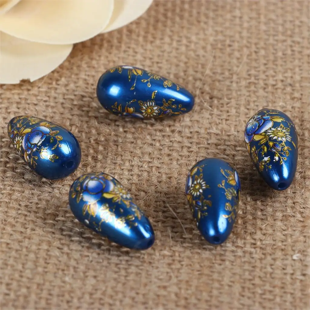 Acrylic Spacer Japan Painting Vintage Japanese Tensha Beads Drop Sakura Flower Royal Blue & Pink About 22mm x 11mm, 5 PCs
Acrylic Spacer Japan Painting Vintage Japanese Tensha Beads Drop Sakura Flower Royal Blue & Pink About 22mm x 11mm, 5 PCs