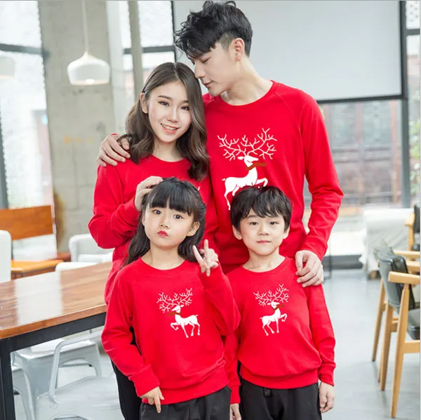 New 2018 Christmas Elk Family Matching Outfits Casual Shirts The Parent-Child Attire Family Clothes Mom Dad Kids Long Sleeve Top
New 2018 Christmas Elk Family Matching Outfits Casual Shirts The Parent-Child Attire Family Clothes Mom Dad Kids Long Sleeve Top