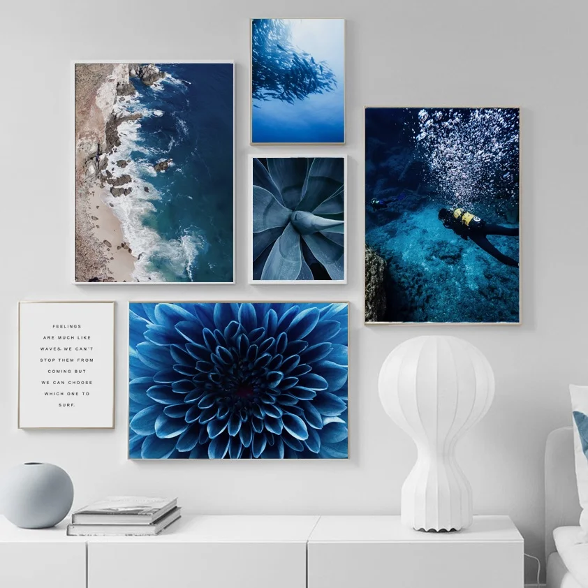Blue Flower Sea Beach Diving Landscape Wall Art Canvas Painting Nordic Posters And Prints Wall Pictures For Living Room Decor
Blue Flower Sea Beach Diving Landscape Wall Art Canvas Painting Nordic Posters And Prints Wall Pictures For Living Room Decor