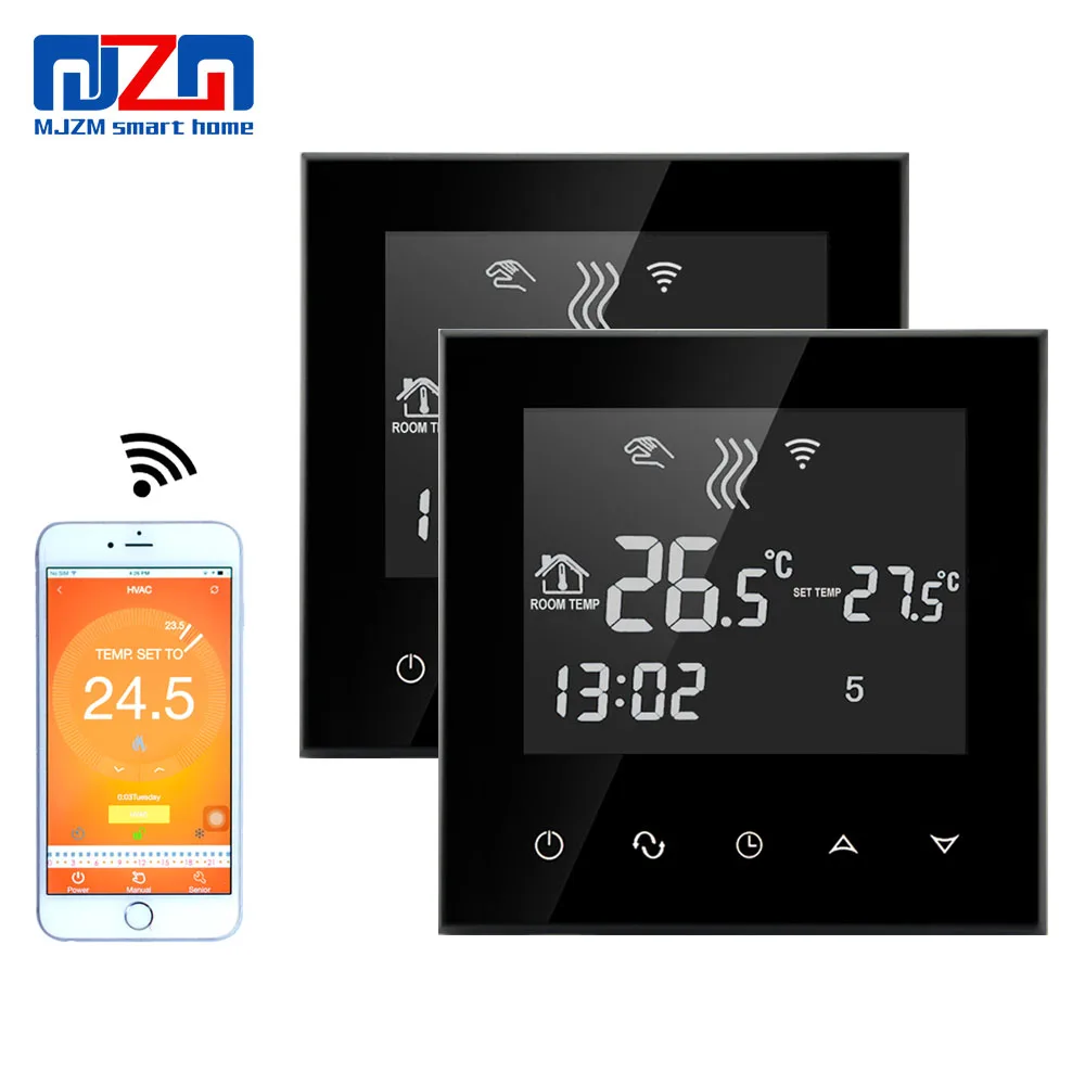 Фото MJZM 2 шт. 16A03 4HH WiFi термостат для домашнего отопления контроллер температуры(Aliexpress на русском)