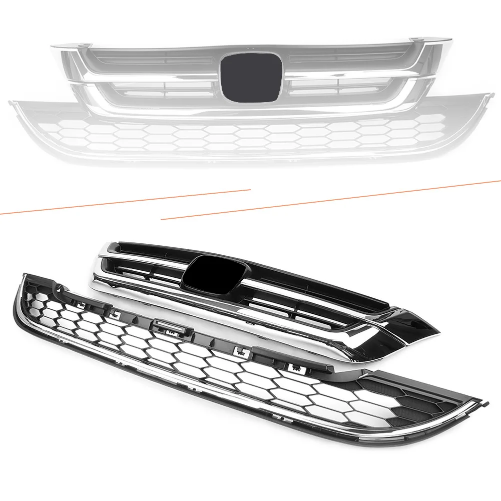 ABS Auto Car Front Bumper Upper Grille+Lower Grill For Honda CRV CR-V 2010 2011 10 11 Black
ABS Auto Car Front Bumper Upper Grille+Lower Grill For Honda CRV CR-V 2010 2011 10 11 Black