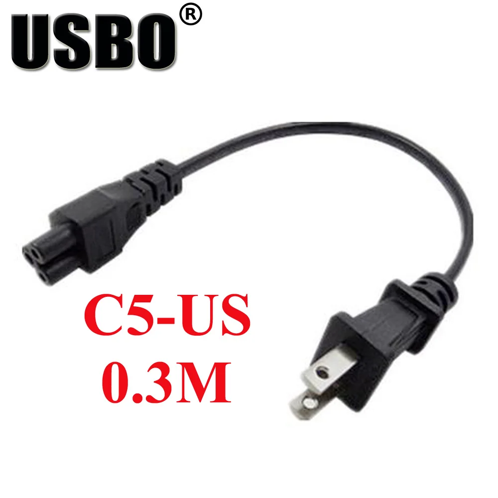 Black 0.3M Copper CE certificed American standard 2 pins extension cord high quality US to C5 PDU chassis server AC power cable
Black 0.3M Copper CE certificed American standard 2 pins extension cord high quality US to C5 PDU chassis server AC power cable