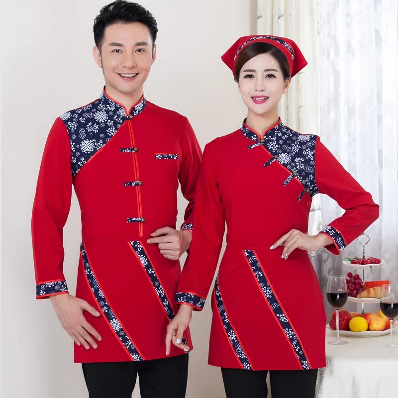 Униформа с длинным рукавом для ресторана и официанта J030|uniform hotel|restaurant clothinguniform