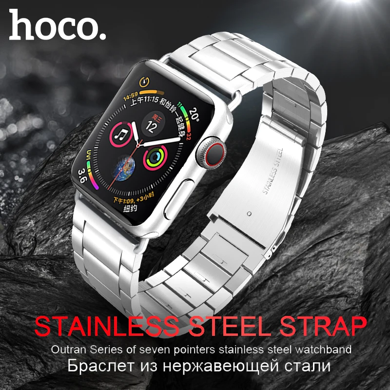 HOCO Ремешок из нержавеющей стали для Apple Watch 5 Band 40mm 44mm Металлические звенья Браслет Умный ремешок для часов для iWatch Series 5 4 3 2 1
HOCO Ремешок из нержавеющей стали для Apple Watch 5 Band 40mm 44mm Металлические звенья Браслет Умный ремешок для часов для iWatch Series 5 4 3 2 1
