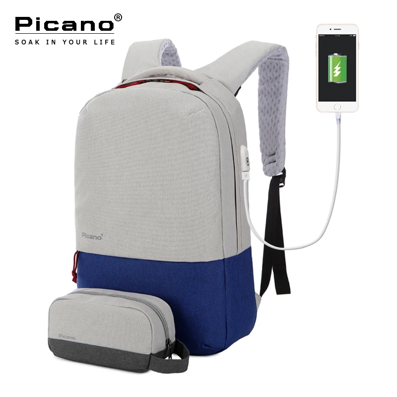 Picano комбинированные сумки 1 Usb рюкзак для зарядки и многофункциональный карман