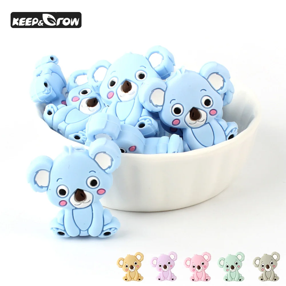 10Pcs Mini Koala Silicone Beads Rodent Koala Beads Baby Silicone Toys Food Grade Teething Necklace Wristband Accessories Beads
10Pcs Mini Koala Silicone Beads Rodent Koala Beads Baby Silicone Toys Food Grade Teething Necklace Wristband Accessories Beads