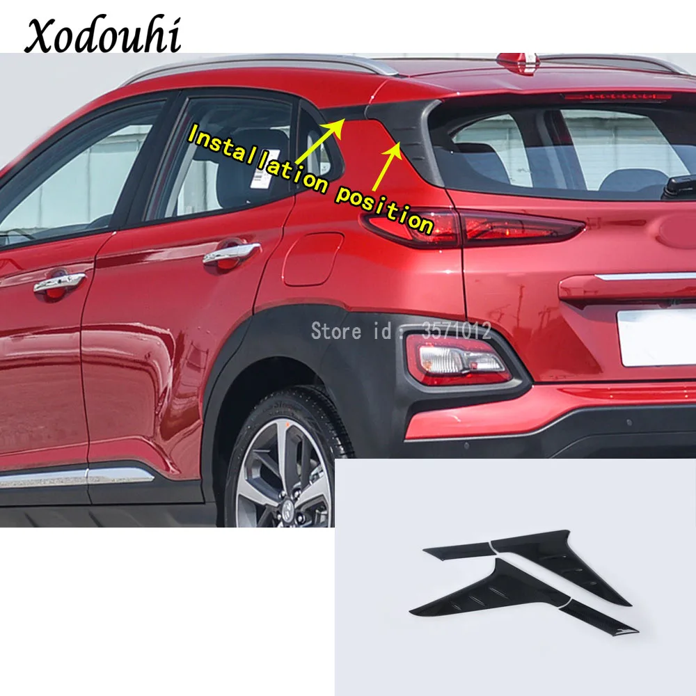 For Hyundai Kona Encino Kauai 2017 2018 2019 2020 Car Sticker Rear Back Window Sequins Glass Spoiler Side Triangle Frame Trim
For Hyundai Kona Encino Kauai 2017 2018 2019 2020 Car Sticker Rear Back Window Sequins Glass Spoiler Side Triangle Frame Trim