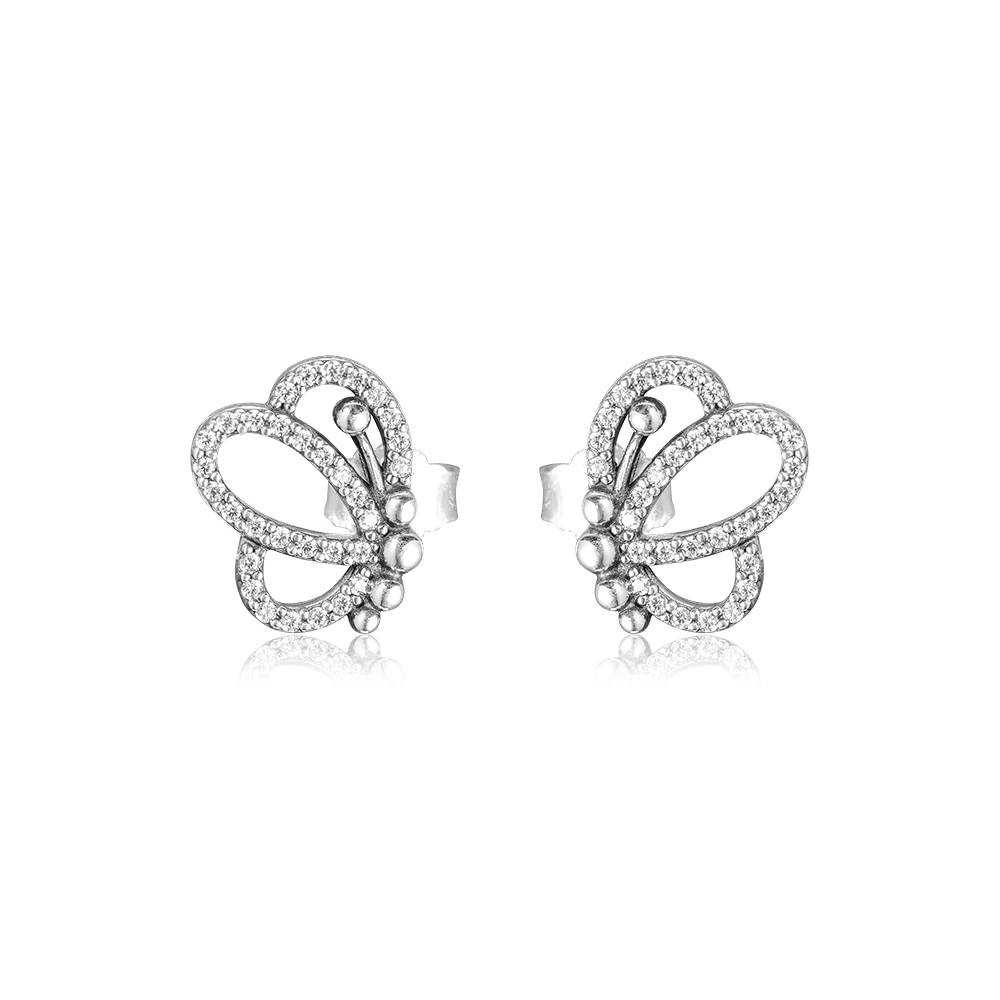 CKK Earring Butterfly Outlines Stud Earrings Sterling Silver Jewelry 100% 925 Silver for Women Brincos Oorbellen Pendientes
CKK Earring Butterfly Outlines Stud Earrings Sterling Silver Jewelry 100% 925 Silver for Women Brincos Oorbellen Pendientes
