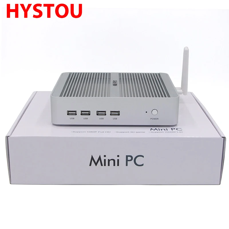 Hystou Мини ПК Intel Core i5 7200u i3 7100u 7th Gen Kaby Lake Windows 10 безвентиляторный мини 4K HTPC minipc Nuc HD