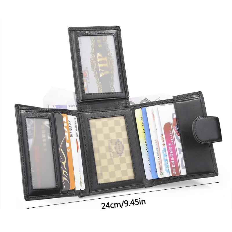 Slim Black Plain Real Genuine Leather Wallets Men Women Credit Card Holders Triple Small Purses Portomonee Portefeuille Carteras
Slim Black Plain Real Genuine Leather Wallets Men Women Credit Card Holders Triple Small Purses Portomonee Portefeuille Carteras