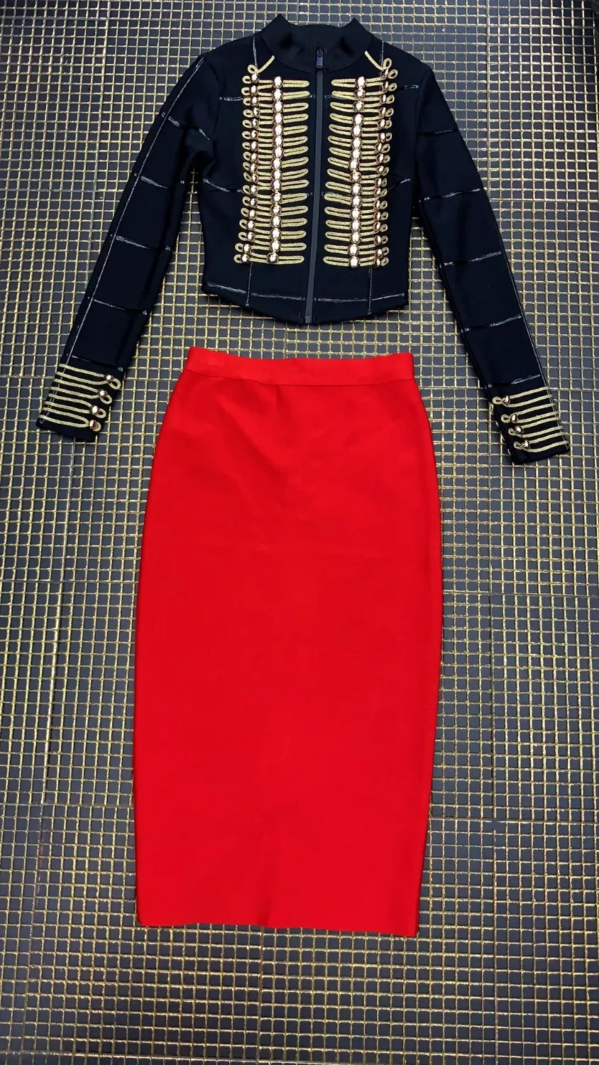 2019 New Women two-piece black Red O-Neck long sleeve Vestidos dress Bodycon Celebrity evening Party Dress dropshipping
2019 New Women two-piece black Red O-Neck long sleeve Vestidos dress Bodycon Celebrity evening Party Dress dropshipping