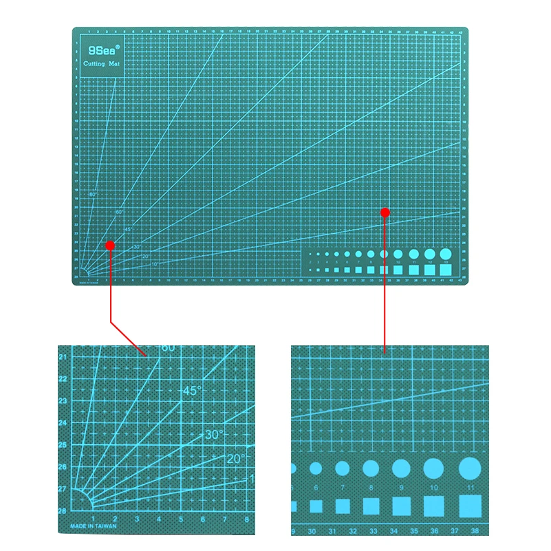 A3 ПВХ Самоисцеления Резка Коврики Ткань кожа Бумага Craft DIY Инструменты