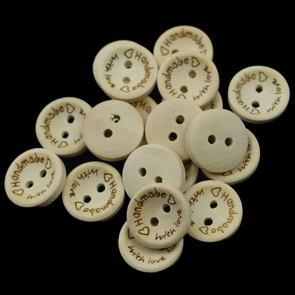 100PCS 15/20/25MM Natural Color Wooden Buttons Handmade Love Letter Wood Button Craft DIY Baby Apparel Accessories
100PCS 15/20/25MM Natural Color Wooden Buttons Handmade Love Letter Wood Button Craft DIY Baby Apparel Accessories