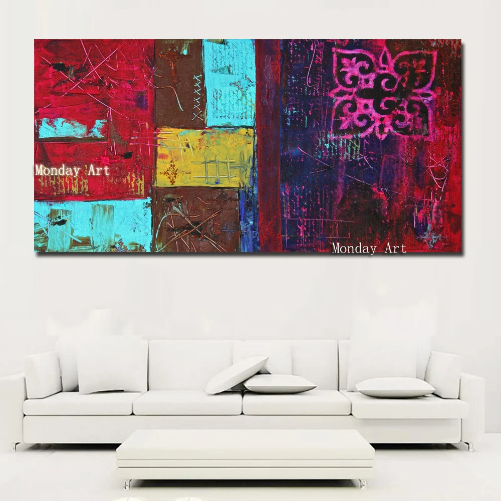 Handpainted Patchwork Colorful Abstract Modern Oil Painting On Canvas Wall oil painting wall painting For Living Room Home Decor
Handpainted Patchwork Colorful Abstract Modern Oil Painting On Canvas Wall oil painting wall painting For Living Room Home Decor