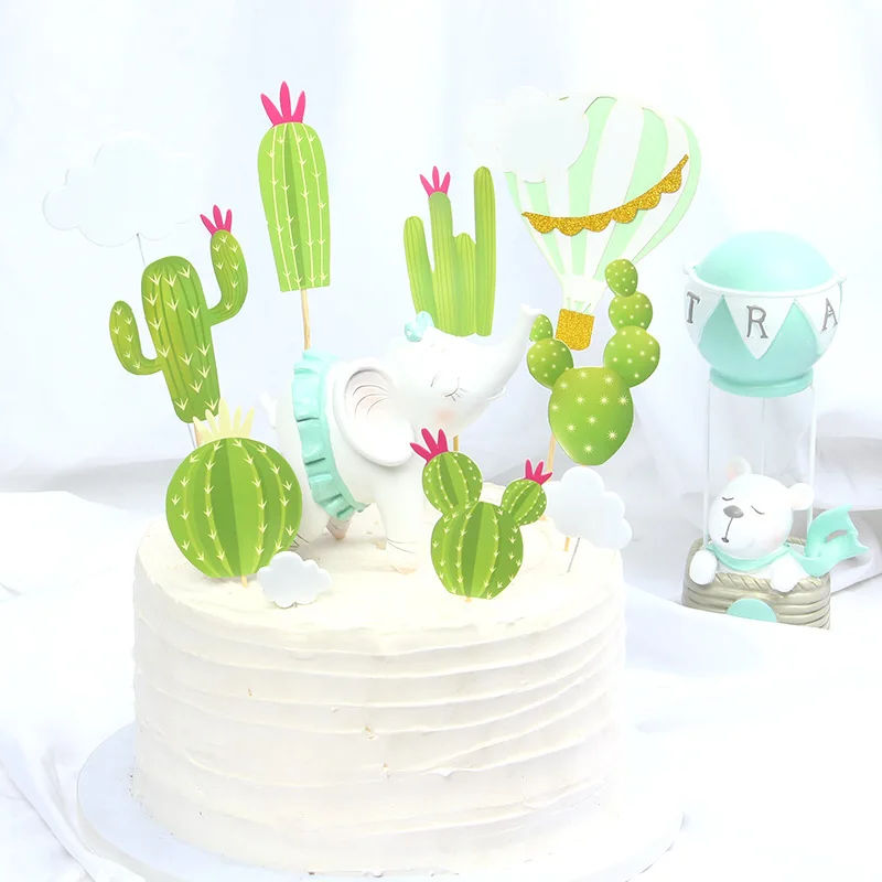 1Bag 6pcs Cactus Fairy Cake Decoration Party Children's Day Cake Topper Happy Birthday Cake Decor Safari Theme Party Supplies
1Bag 6pcs Cactus Fairy Cake Decoration Party Children's Day Cake Topper Happy Birthday Cake Decor Safari Theme Party Supplies