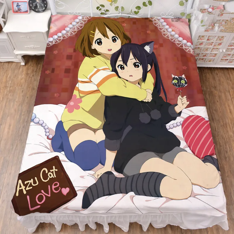 Anime K-ON! Characters Hirasawa Yui & Nakano Azusa Milk Fiber Bed Sheet & Flannel Blanket Summer Quilt 150x200cm
Anime K-ON! Characters Hirasawa Yui & Nakano Azusa Milk Fiber Bed Sheet & Flannel Blanket Summer Quilt 150x200cm