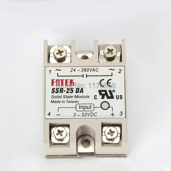Производитель 25A твердотельные реле, вход 3-32V DC Выход 24-380V AC однофазный ssr-25da
Производитель 25A твердотельные реле, вход 3-32V DC Выход 24-380V AC однофазный ssr-25da