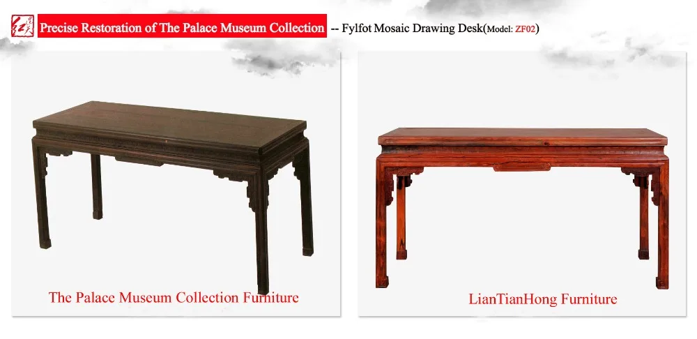 Парты для рисования из дерева китайская Классическая Мозаика Fylfot|redwood furniture|redwood