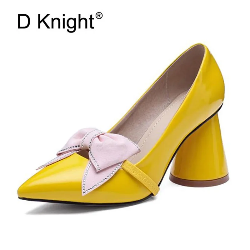 D Knight Shoes New Patent Leather Wonen Pumps Fashion Bow Office Shoes Women Sexy High Heels Shoes Women's Wedding Party Shoes
D Knight Shoes New Patent Leather Wonen Pumps Fashion Bow Office Shoes Women Sexy High Heels Shoes Women's Wedding Party Shoes