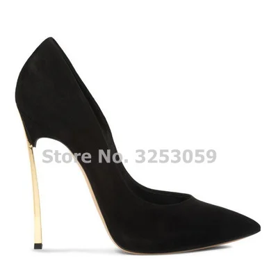 ALMUDENA Luxury Golden Heels Pointed Toe Dress Shoes Metal Stiletto Heels 12cm Wedding Shoes Multi-color Suede Pumps Dropship
ALMUDENA Luxury Golden Heels Pointed Toe Dress Shoes Metal Stiletto Heels 12cm Wedding Shoes Multi-color Suede Pumps Dropship