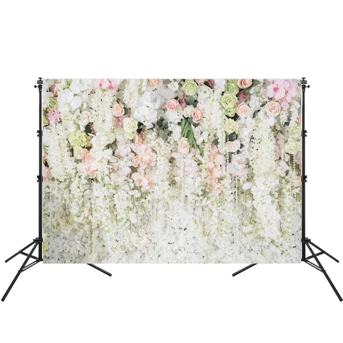 150x210 см Виниловый фон для фотостудии Цветочная стена фотография свадебной