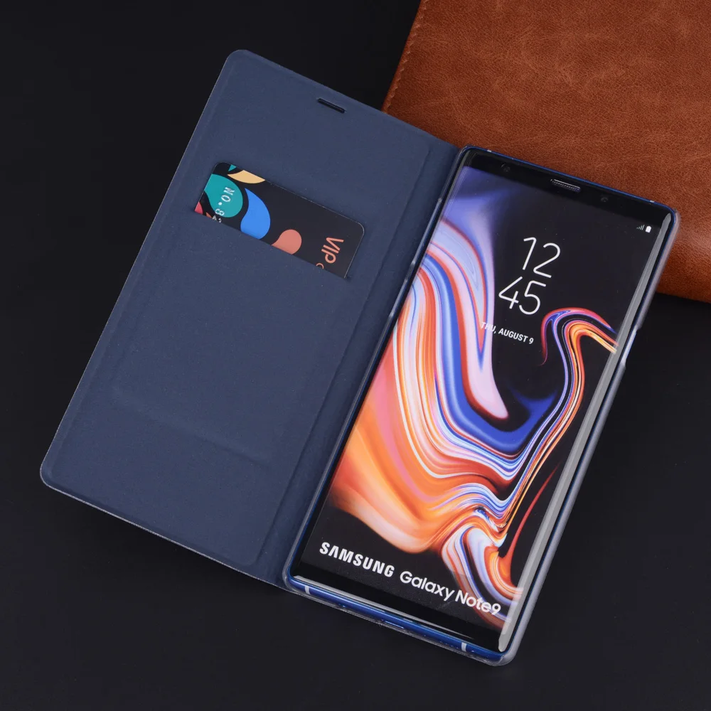 360 полный защитный флип чехол бумажник для samsung Galaxy Note 9 Note9 N960 N960F SM Кожаный