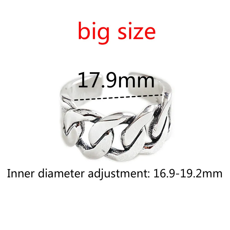 Flyleaf 925 Sterling Silver Thick Chain Shape Open Rings For Women INS Style Fashion Jewelry
Flyleaf 925 Sterling Silver Thick Chain Shape Open Rings For Women INS Style Fashion Jewelry