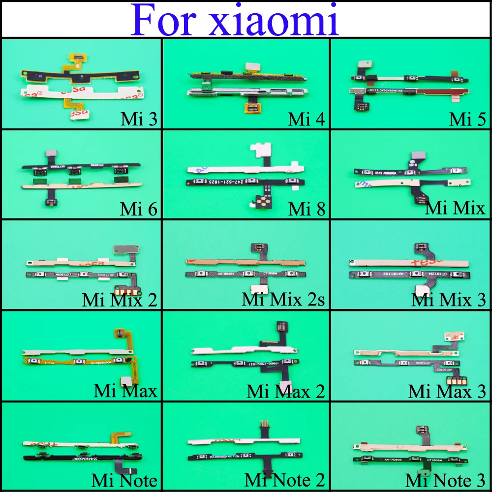 YuXi New For XiaoMi Mi 3 4 5 6 8 Mix 2 2S 3 Max 2 3 note Note2 3 Power Switch On / Off Key Volume Button Flex Cable
YuXi New For XiaoMi Mi 3 4 5 6 8 Mix 2 2S 3 Max 2 3 note Note2 3 Power Switch On / Off Key Volume Button Flex Cable