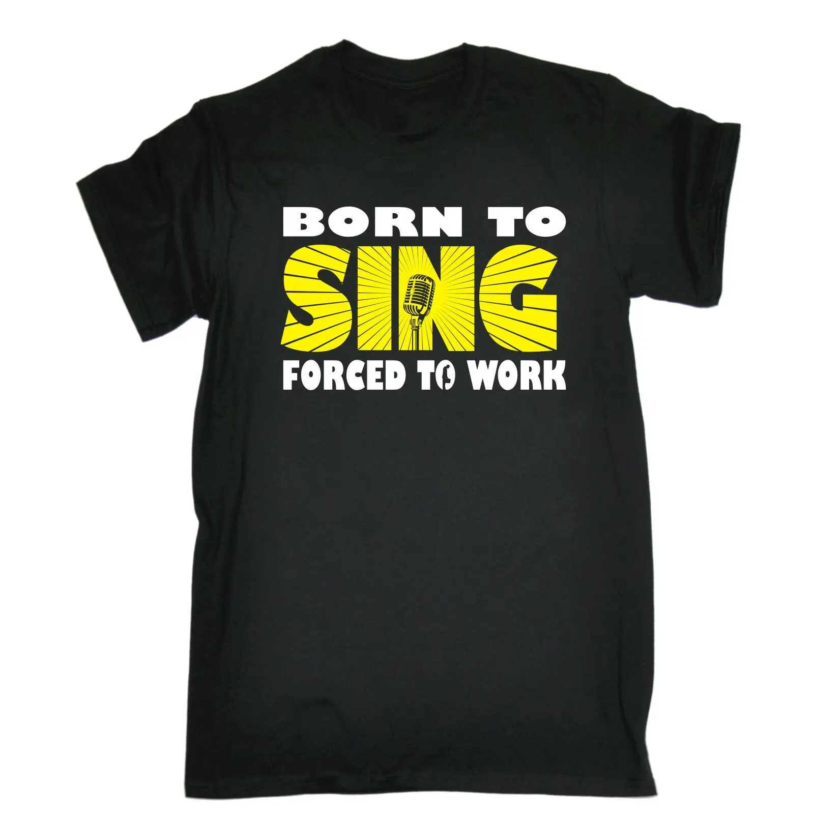 Футболка с надписью Born To Sing forced work Singer Song Popstar birthday funnyCool Повседневная футболка pride