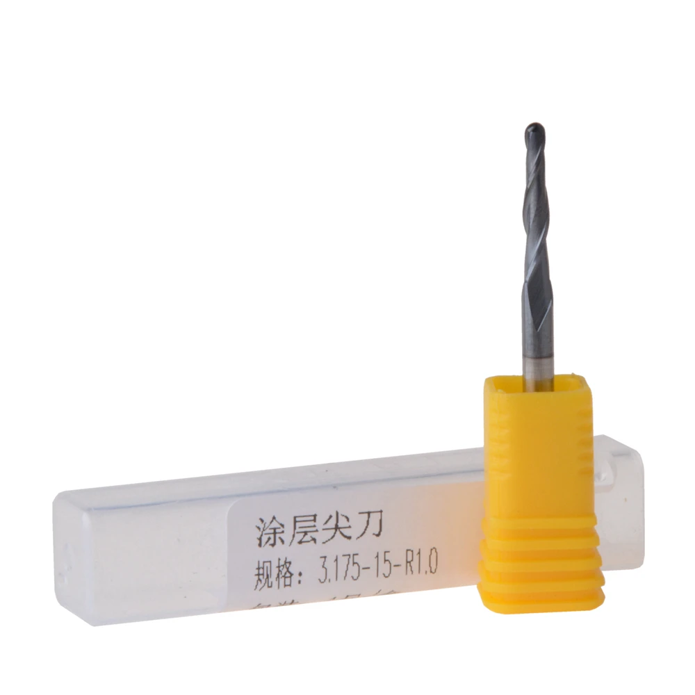 4Pcs HRC55 R1.0*D3.175*15*38L Tapered Ball Nose End Mill cnc milling cutter engraving bit
4Pcs HRC55 R1.0*D3.175*15*38L Tapered Ball Nose End Mill cnc milling cutter engraving bit